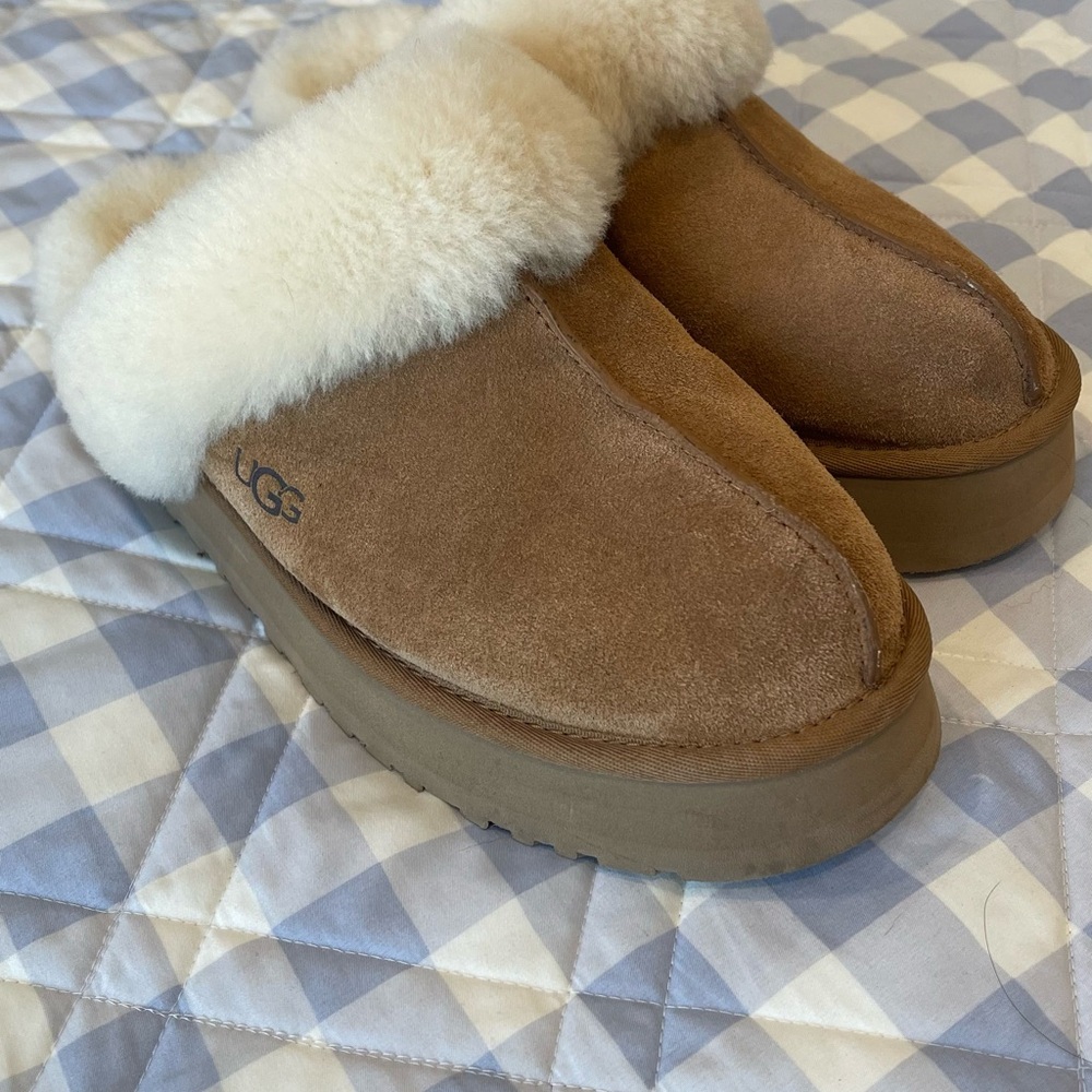 UGG Brown Shearling Slippers